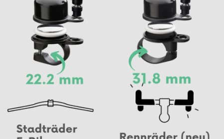 AIRBELL Fahrradklingel mit Apple AirTag-Halterung